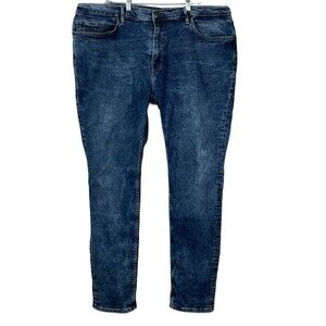 True Religion Men's Rocco Relaxed Skinny Blue Denim Jeans Sz 44 X 34(Actual 45)